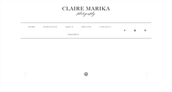 Desktop Screenshot of clairemarika.com