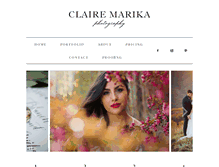 Tablet Screenshot of clairemarika.com